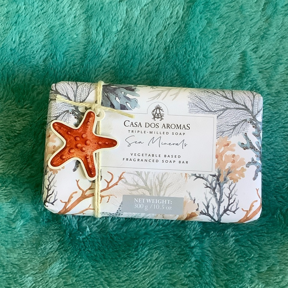 Casa Dos Aromas Triple Milled Scented Sea Minerals Soap NWT 10.50 oz large bar
